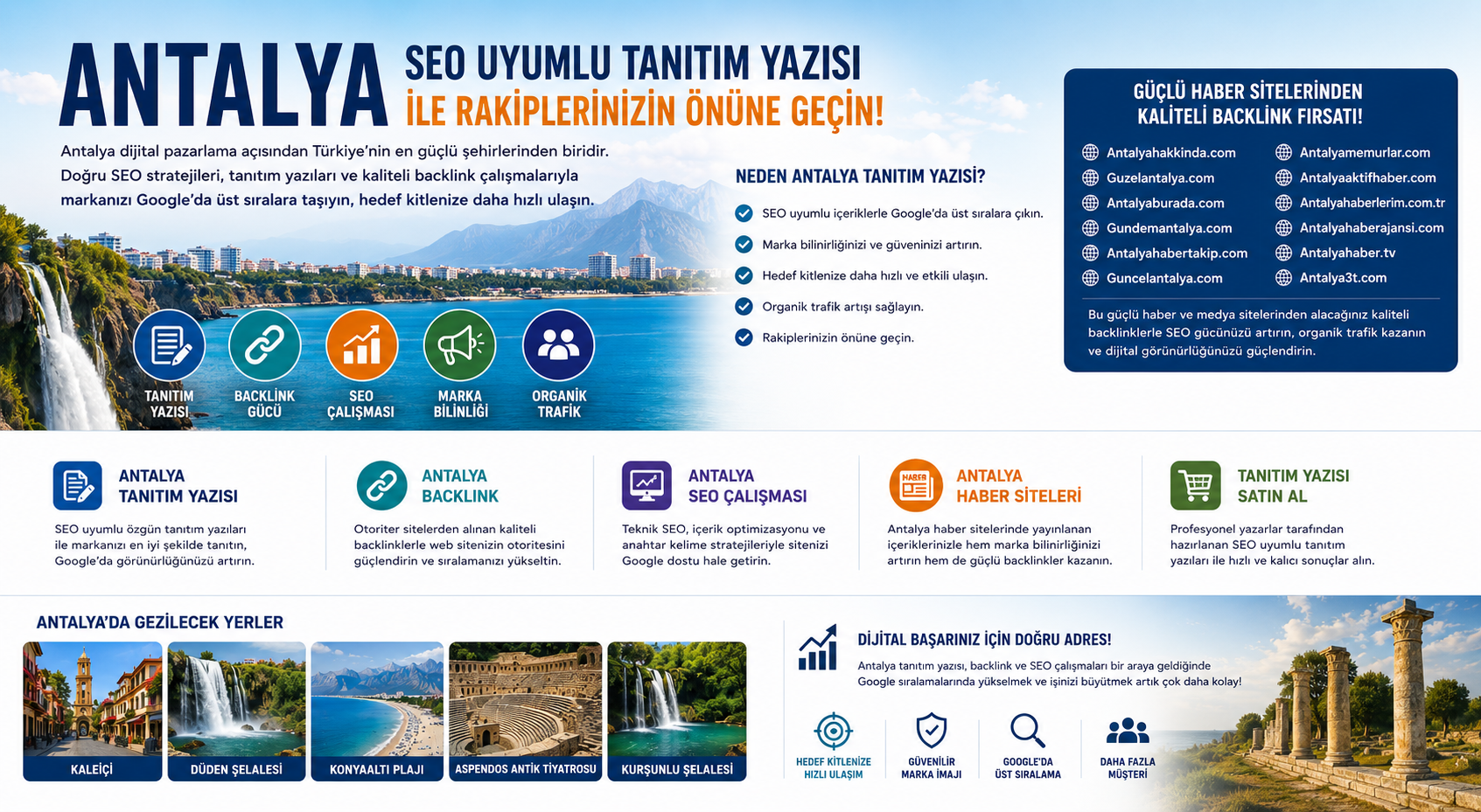 Antalya SEO Uyumlu Tanıtım Yazısı ile Rakiplerinizin Önüne Geçin