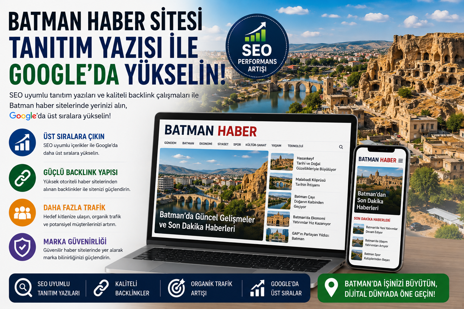 Batman Haber Sitesi Tanıtım Yazısı ile Google’da Yükselin