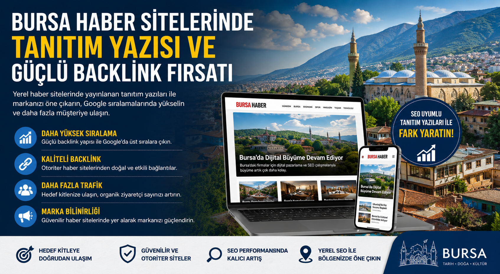 Bursa Haber Sitelerinde Tanıtım Yazısı ve Güçlü Backlink Fırsatı