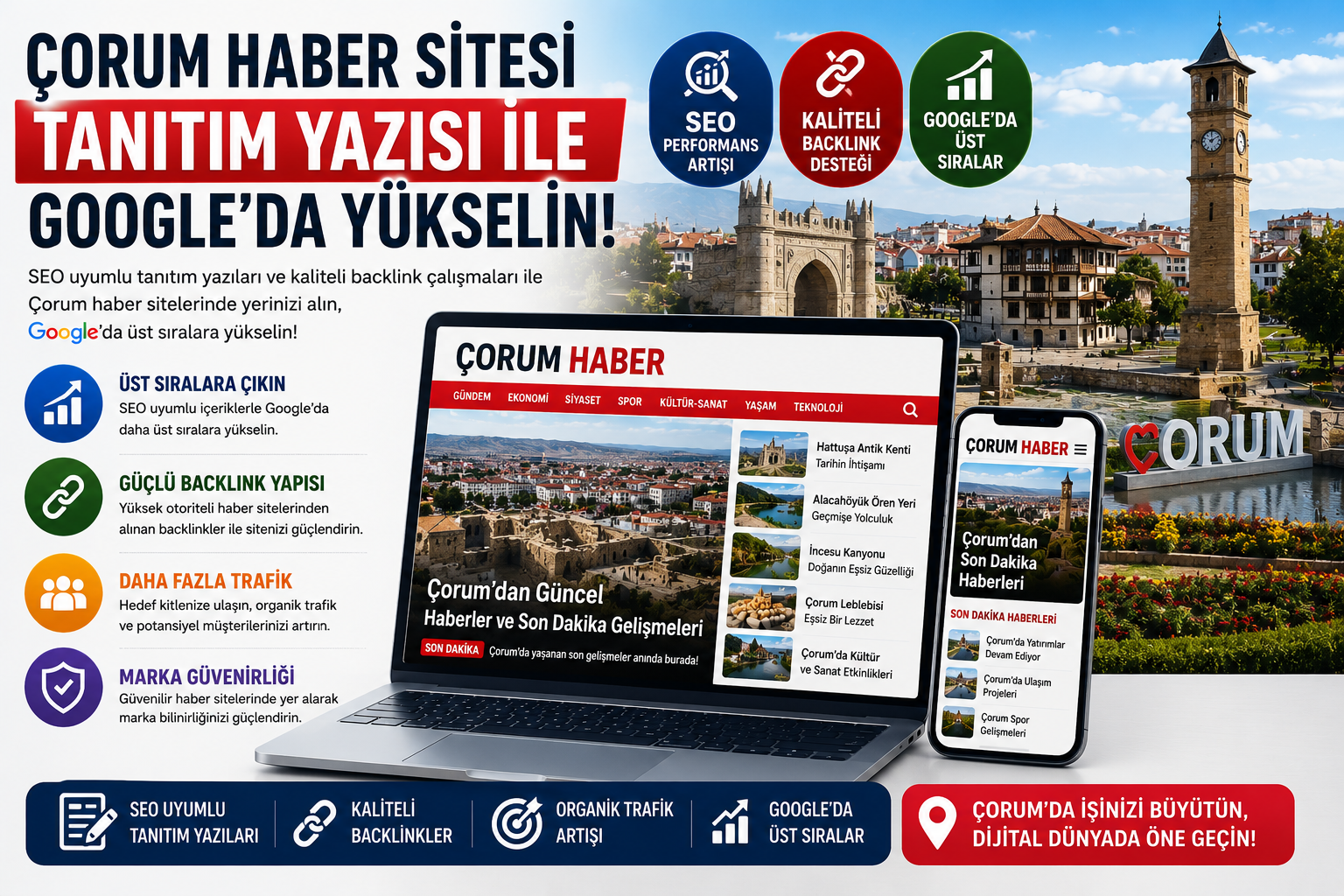 Çorum Haber Sitesi Tanıtım Yazısı ile Google’da Yükselin