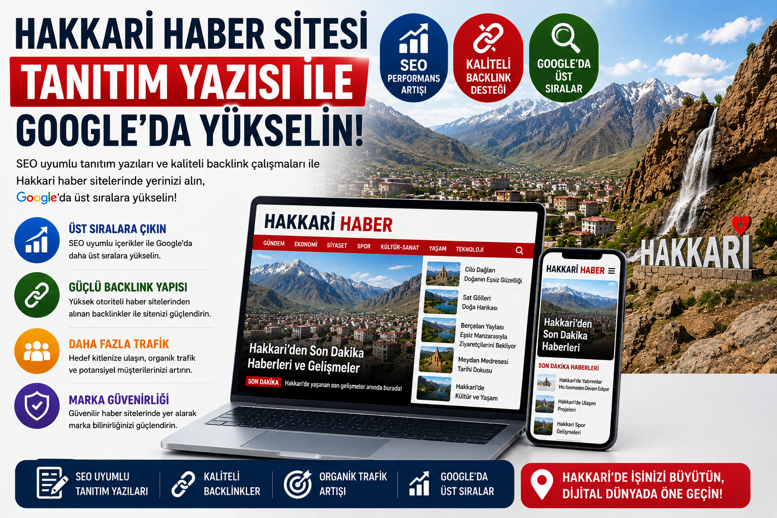 Hakkari Haber Sitesi Tanıtım Yazısı ile Google’da Yükselin