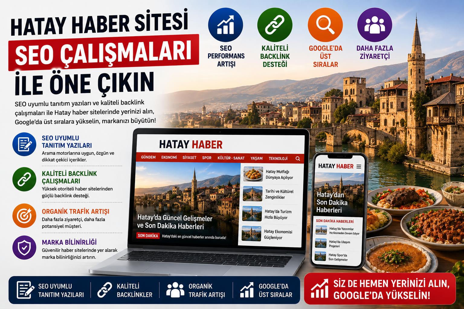 Hatay Haber Sitesi SEO Çalışmaları ile Öne Çıkın
