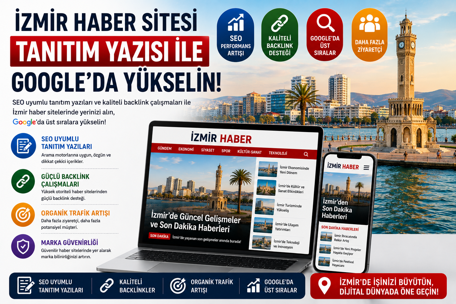 İzmir Haber Sitesi Tanıtım Yazısı ile Google’da Yükselin
